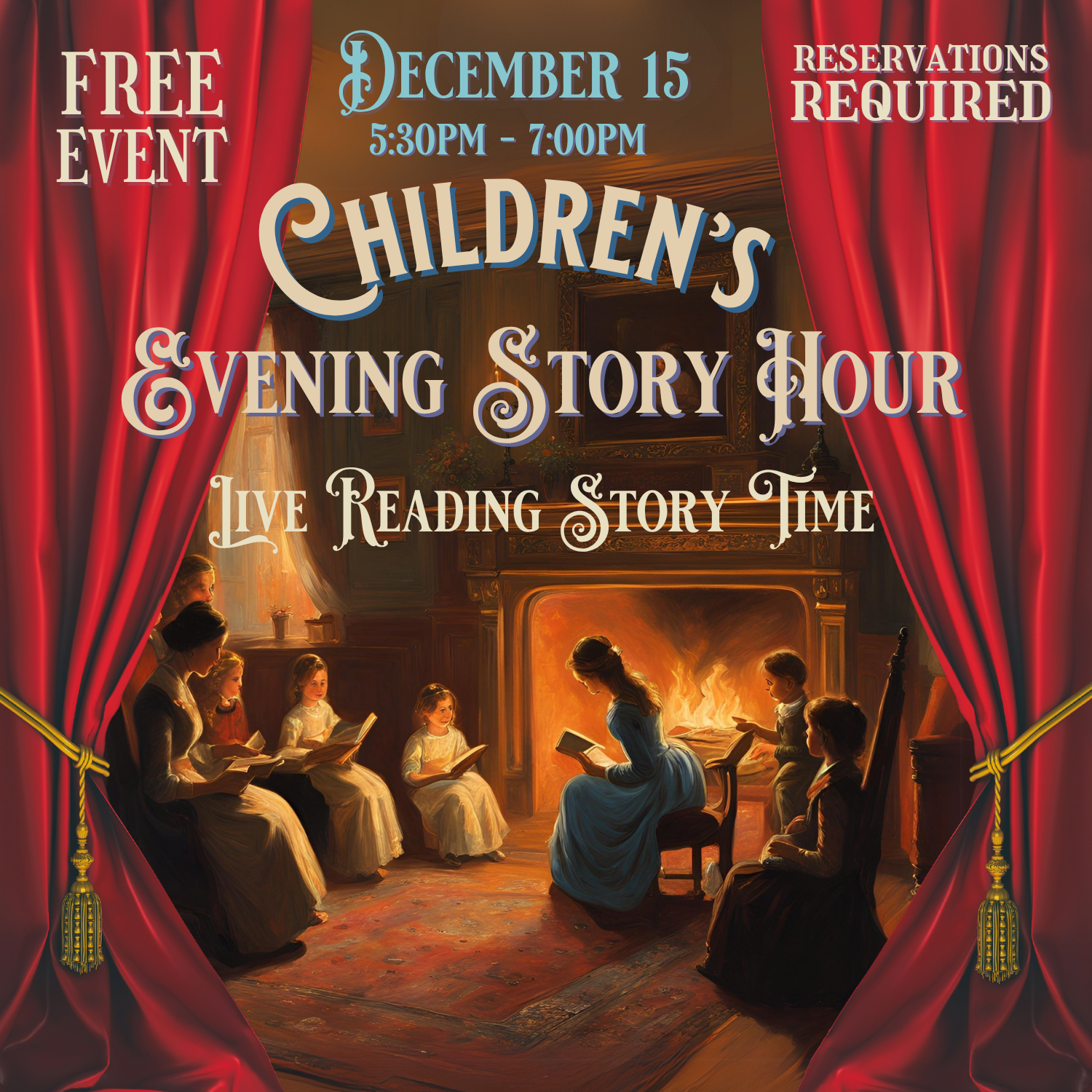 Children's Evening Story Hour | Monday, December 15 from 5:30-7pm