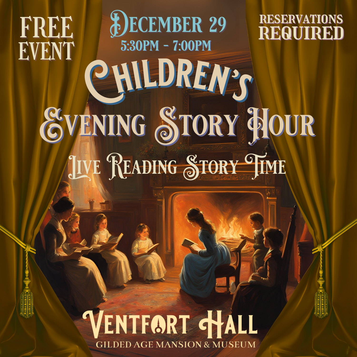 Children's Evening Story Hour | December 29 from 5:30 - 7pm