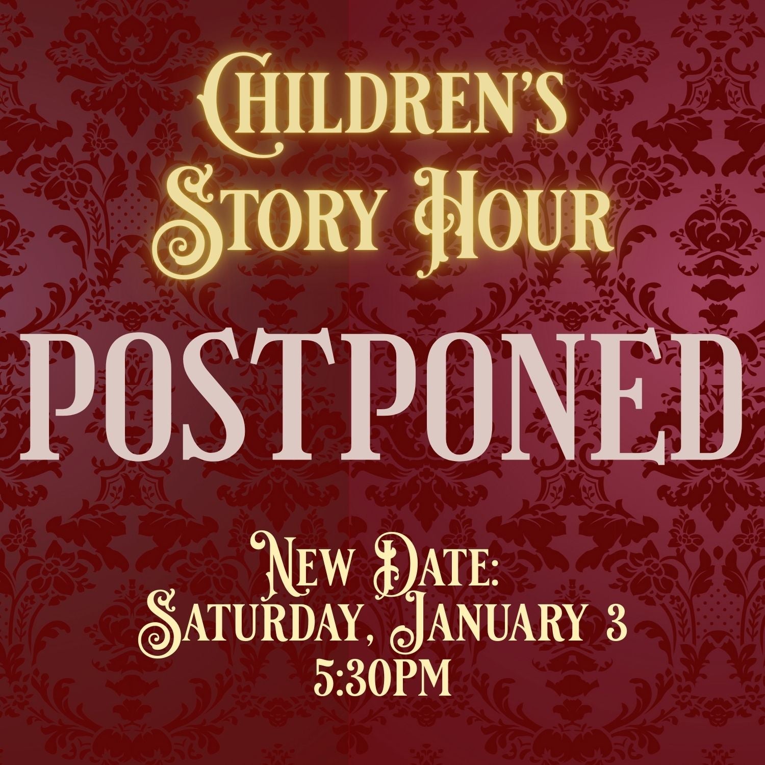 Children's Evening Story Hour | December 29 from 5:30 - 7pm