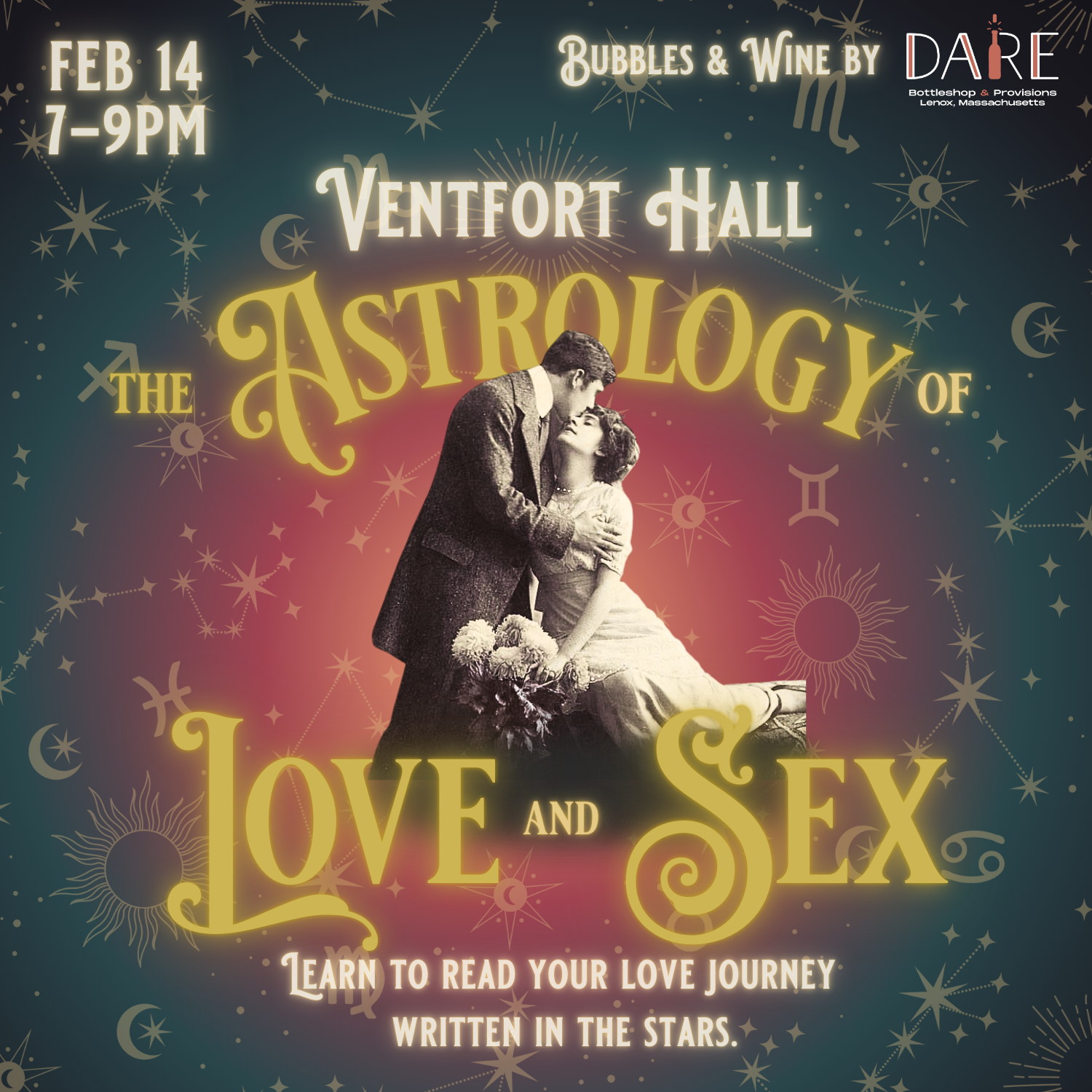 The Astrology of Love and Sex | Saturday, February 14 at 7 pm