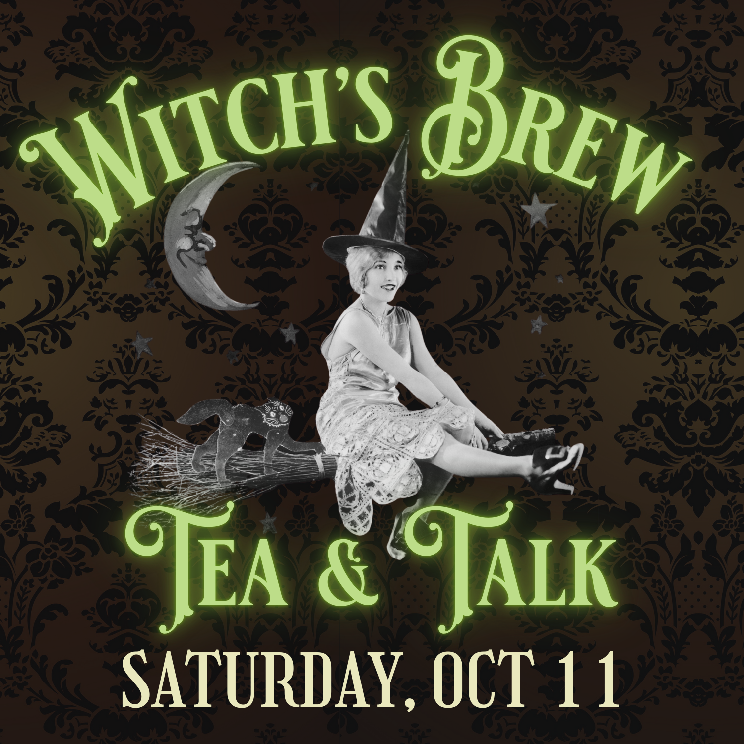 A Witch's Brew Tea & Talk | The Art of Cemetery Symbolism | Saturday, October 11 at 4 pm