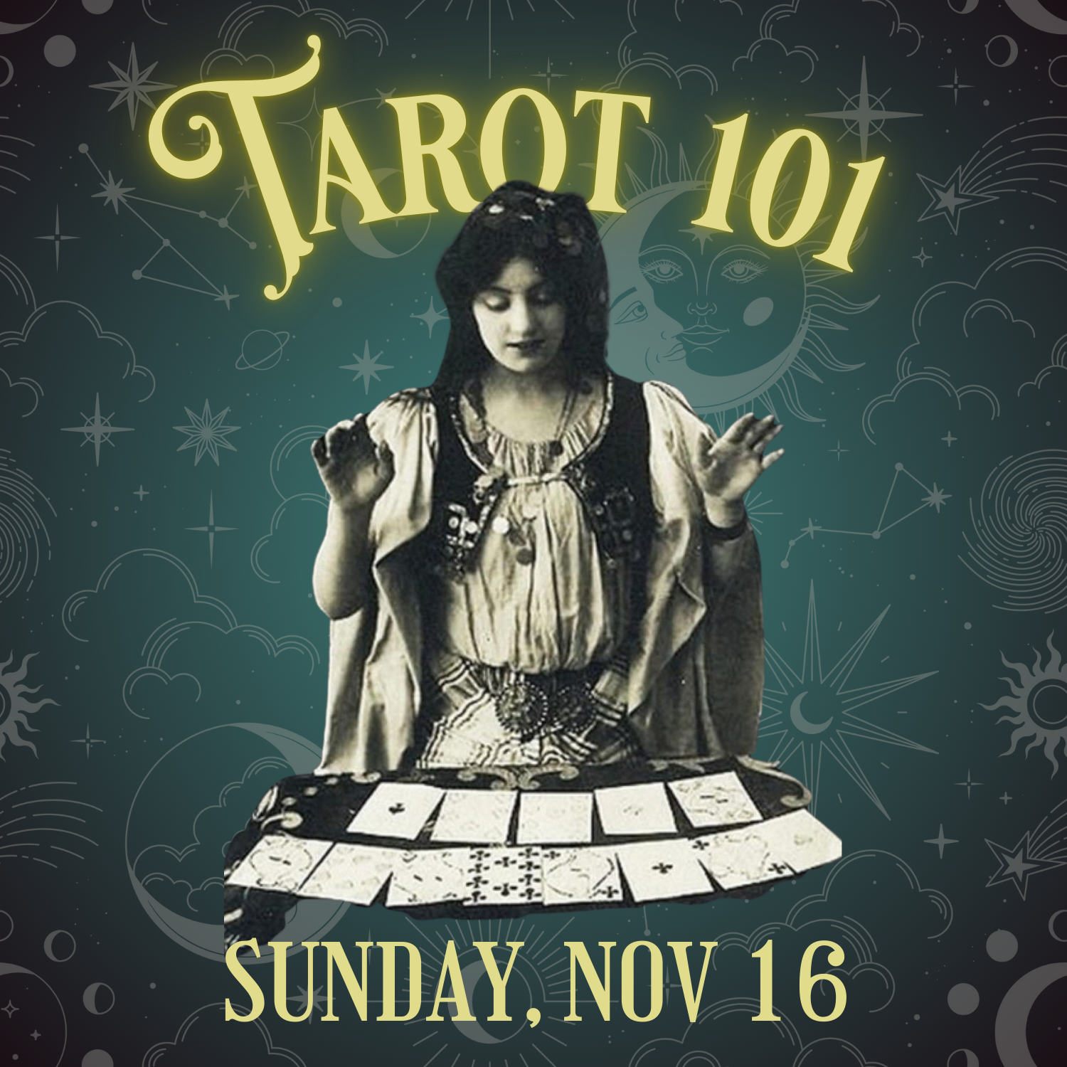 Tarot 101 | Sunday, November 16 from 11 am to 2:00 pm