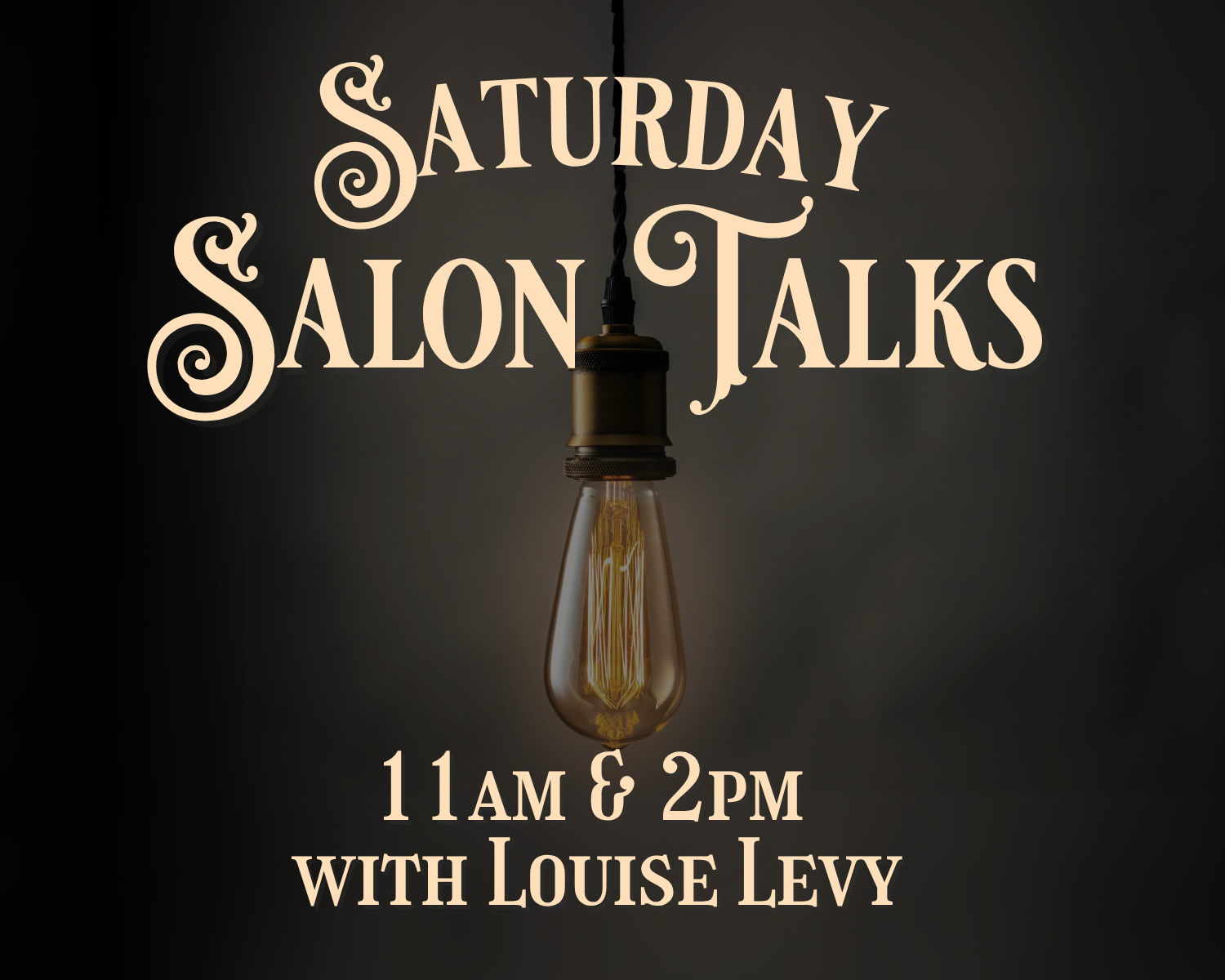 Salon Talk with Louise Levy | In Memoriam to Veterans | November 15 at 11 am & 2 pm