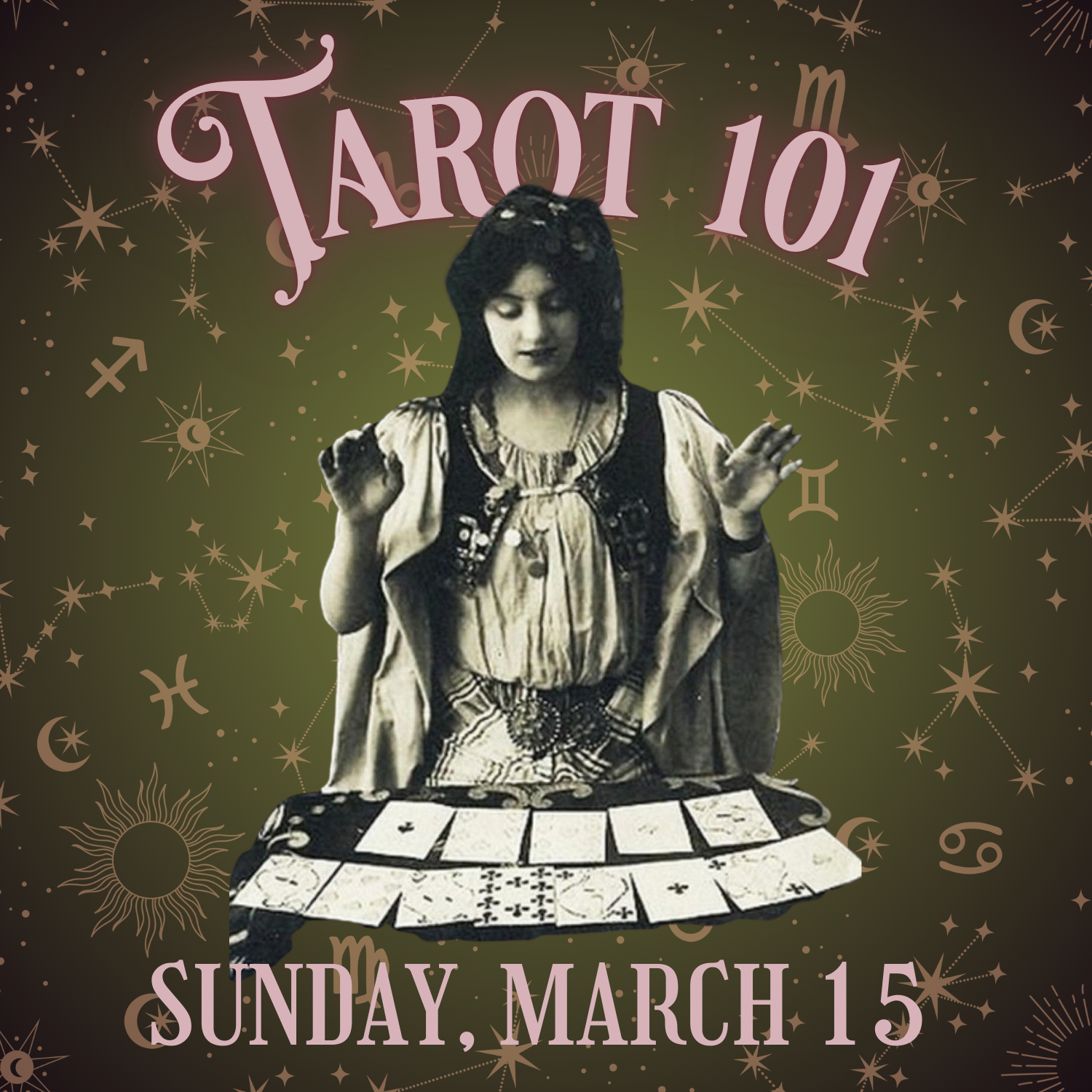Tarot 101 | Sunday, March 15 fom 11 am to 2 pm