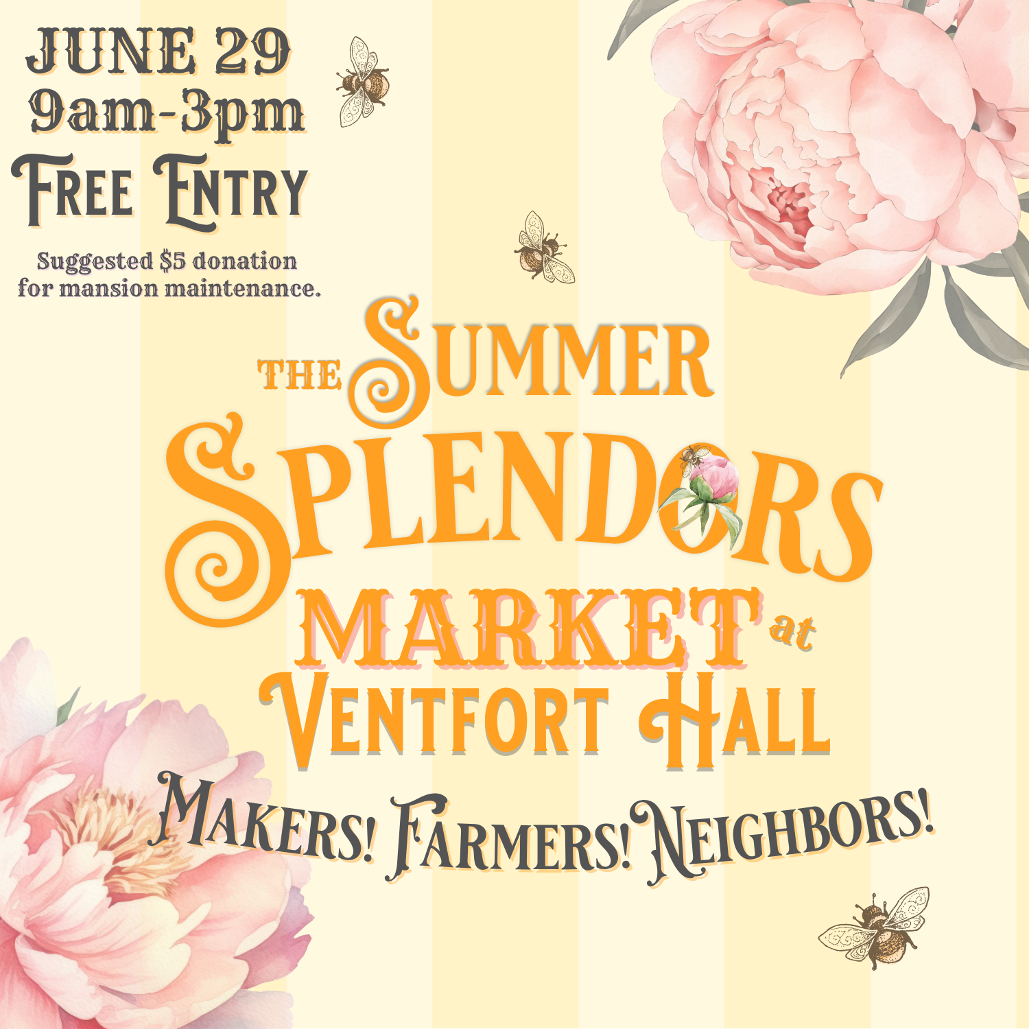 Summer Splendors Market 2025 - Vendor Tables